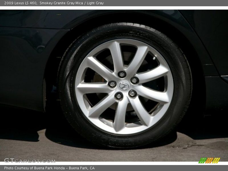 Smokey Granite Gray Mica / Light Gray 2009 Lexus LS 460