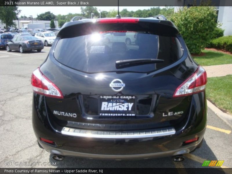 Super Black / Black 2011 Nissan Murano LE AWD