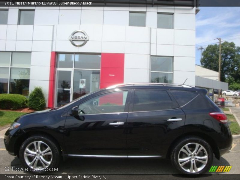 Super Black / Black 2011 Nissan Murano LE AWD
