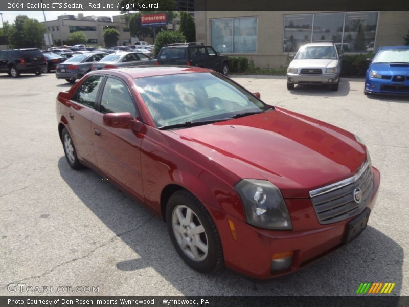 Red Line / Light Neutral 2004 Cadillac CTS Sedan