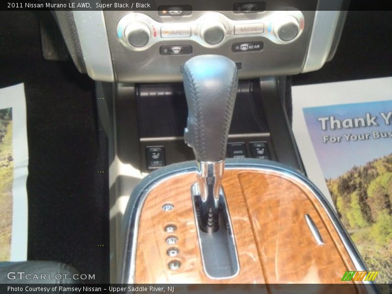 Super Black / Black 2011 Nissan Murano LE AWD