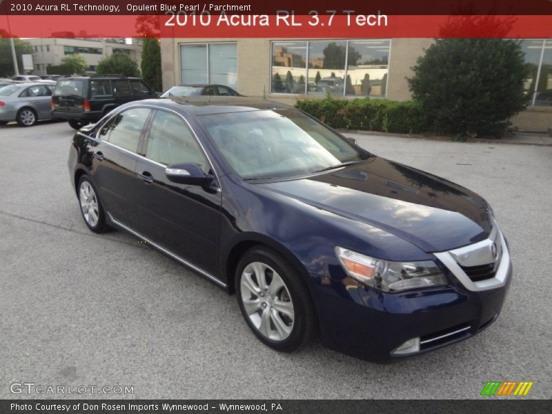 Opulent Blue Pearl / Parchment 2010 Acura RL Technology