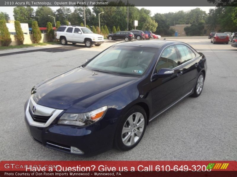 Opulent Blue Pearl / Parchment 2010 Acura RL Technology
