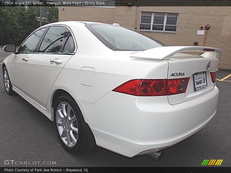 Premium White Pearl / Ebony Black 2006 Acura TSX Sedan