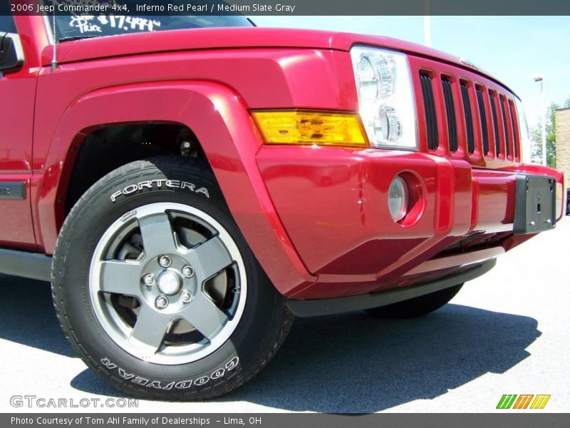 Inferno Red Pearl / Medium Slate Gray 2006 Jeep Commander 4x4