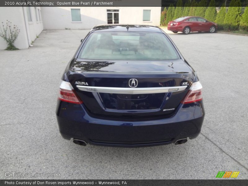 Opulent Blue Pearl / Parchment 2010 Acura RL Technology