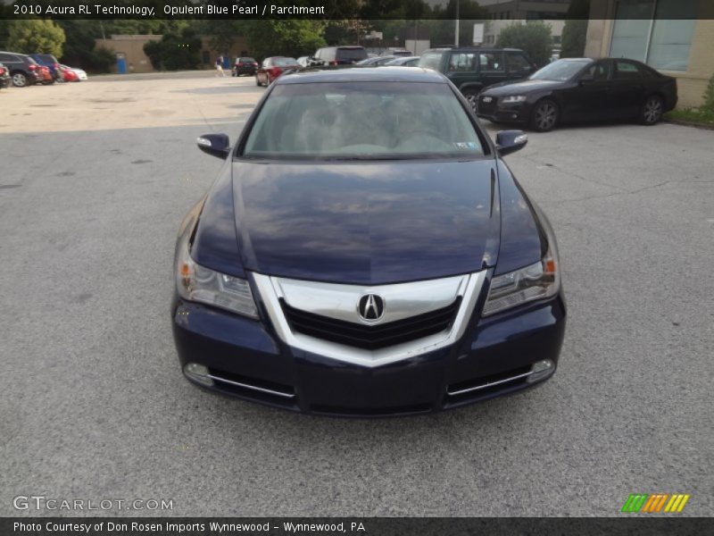 Opulent Blue Pearl / Parchment 2010 Acura RL Technology