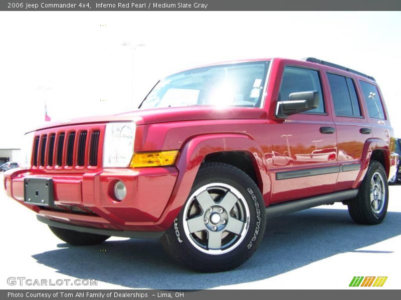 Inferno Red Pearl / Medium Slate Gray 2006 Jeep Commander 4x4
