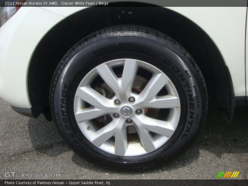 Glacier White Pearl / Beige 2011 Nissan Murano SV AWD