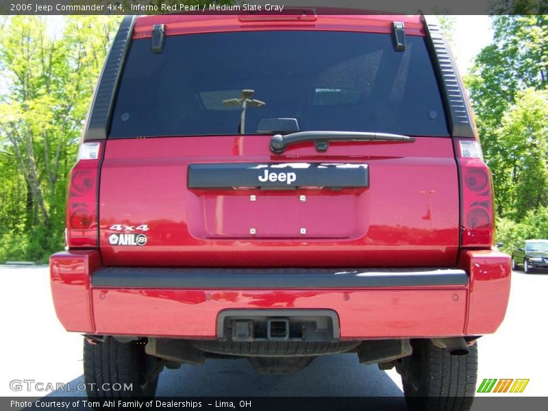 Inferno Red Pearl / Medium Slate Gray 2006 Jeep Commander 4x4