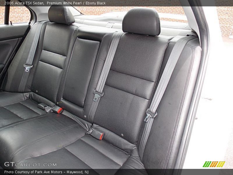 Rear Seat of 2006 TSX Sedan