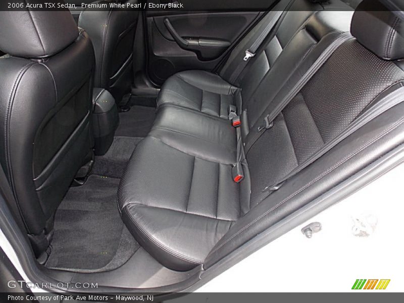 Rear Seat of 2006 TSX Sedan