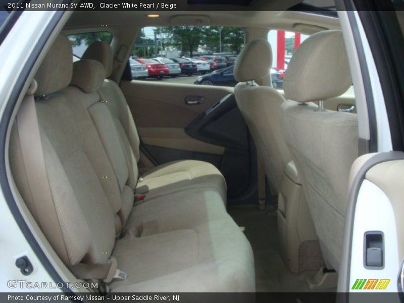 Glacier White Pearl / Beige 2011 Nissan Murano SV AWD