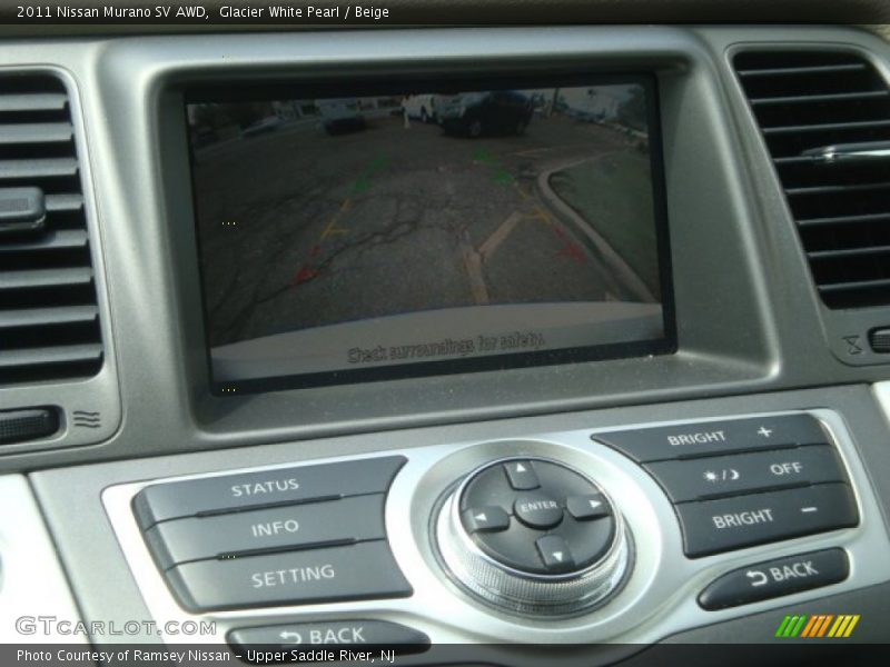 Glacier White Pearl / Beige 2011 Nissan Murano SV AWD