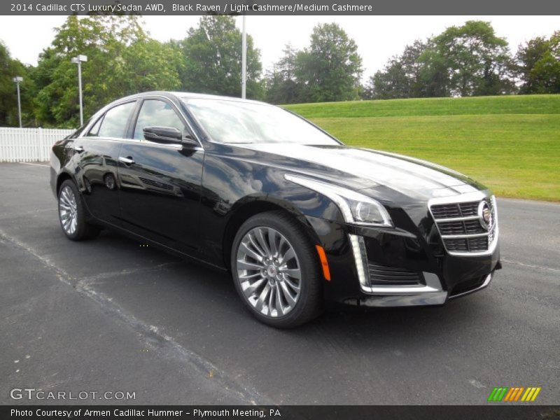Black Raven / Light Cashmere/Medium Cashmere 2014 Cadillac CTS Luxury Sedan AWD