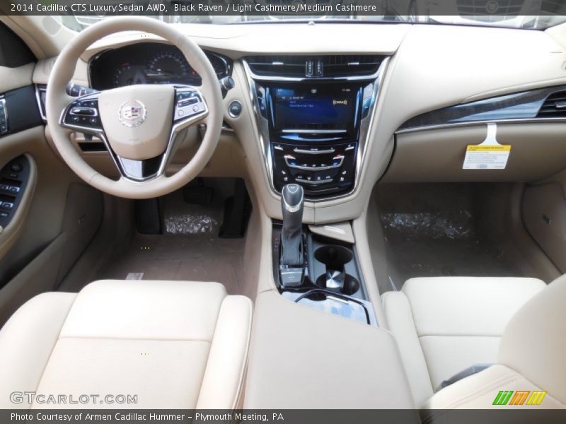 Black Raven / Light Cashmere/Medium Cashmere 2014 Cadillac CTS Luxury Sedan AWD
