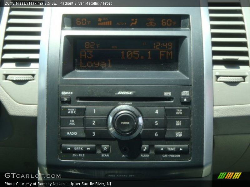 Radiant Silver Metallic / Frost 2008 Nissan Maxima 3.5 SE