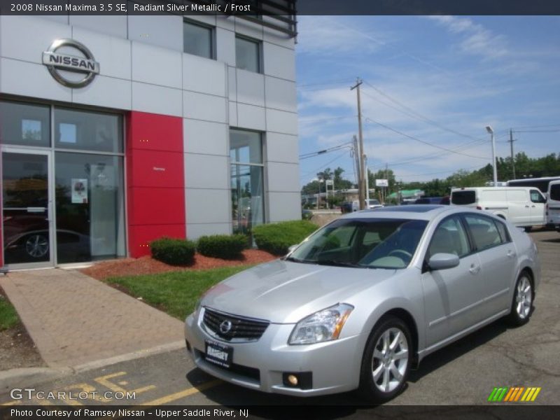 Radiant Silver Metallic / Frost 2008 Nissan Maxima 3.5 SE