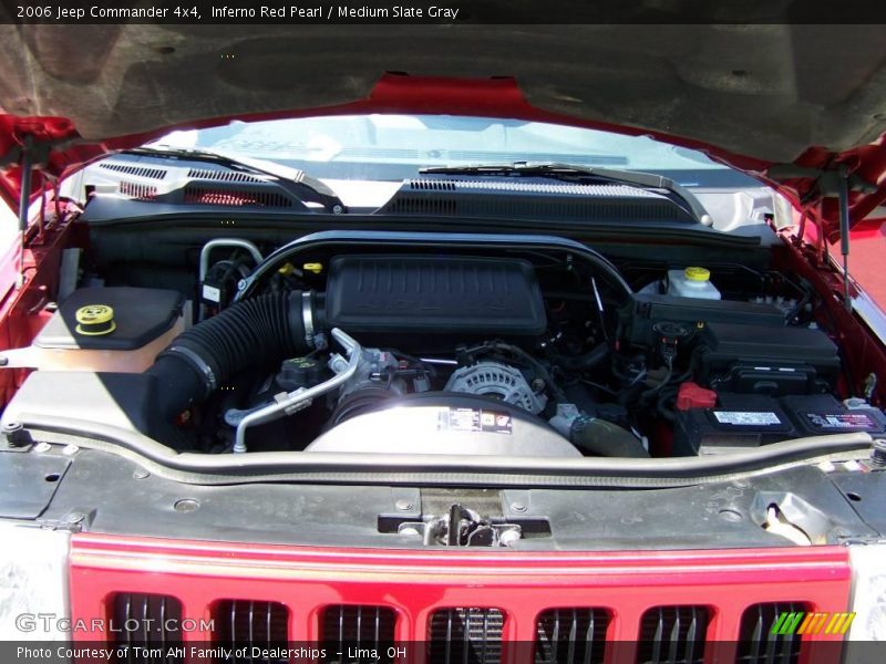 Inferno Red Pearl / Medium Slate Gray 2006 Jeep Commander 4x4