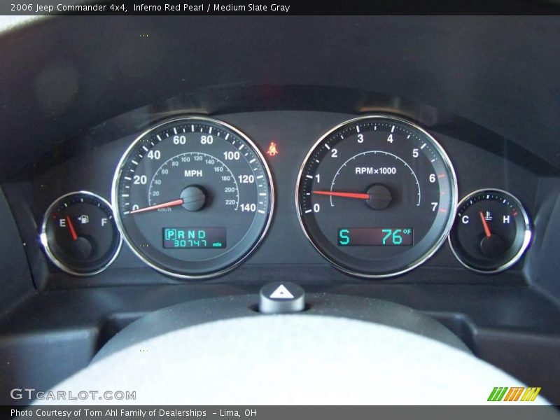 Inferno Red Pearl / Medium Slate Gray 2006 Jeep Commander 4x4