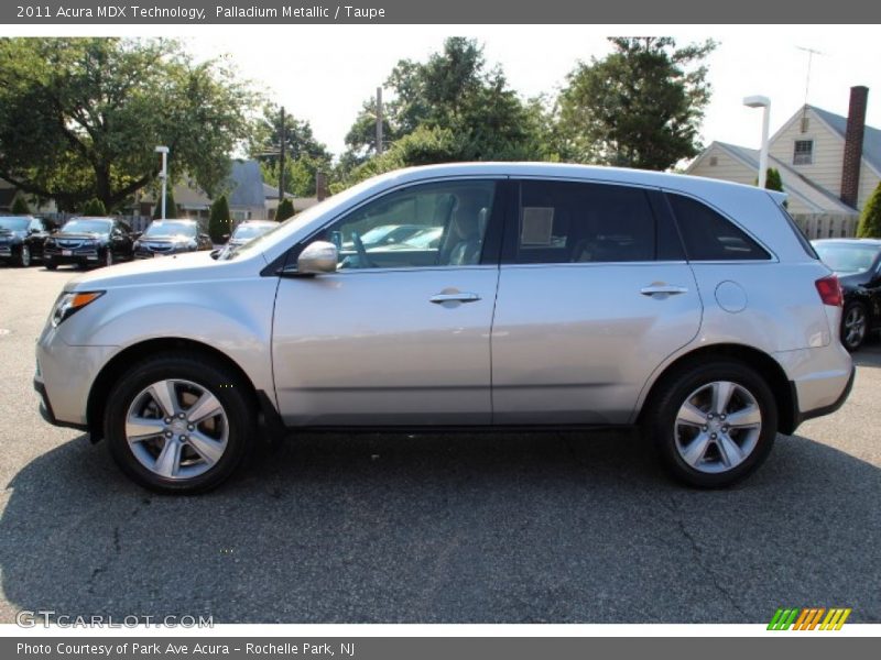 Palladium Metallic / Taupe 2011 Acura MDX Technology