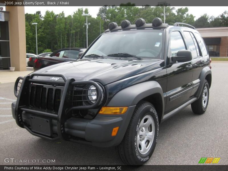 Black / Khaki 2006 Jeep Liberty Sport