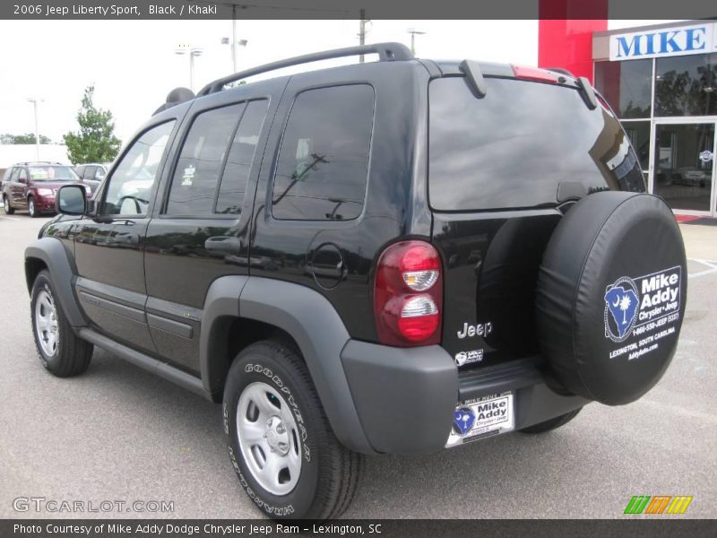 Black / Khaki 2006 Jeep Liberty Sport