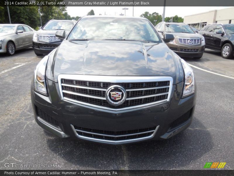 Phantom Gray Metallic / Light Platinum/Jet Black 2014 Cadillac ATS 2.0L Turbo AWD