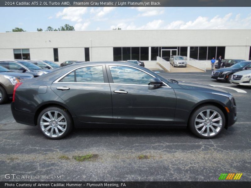 Phantom Gray Metallic / Light Platinum/Jet Black 2014 Cadillac ATS 2.0L Turbo AWD