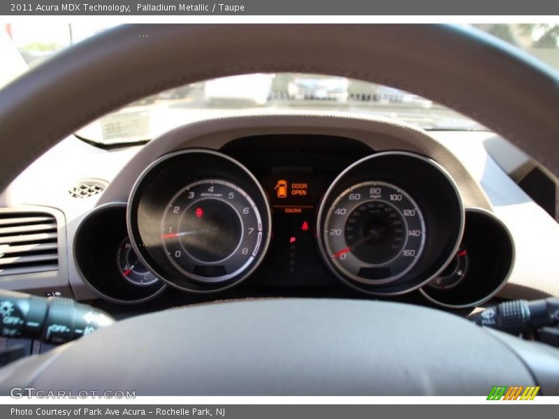 Palladium Metallic / Taupe 2011 Acura MDX Technology