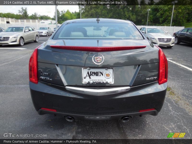Phantom Gray Metallic / Light Platinum/Jet Black 2014 Cadillac ATS 2.0L Turbo AWD
