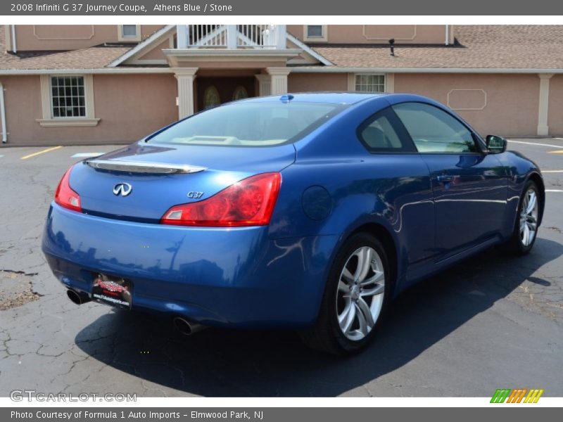 Athens Blue / Stone 2008 Infiniti G 37 Journey Coupe