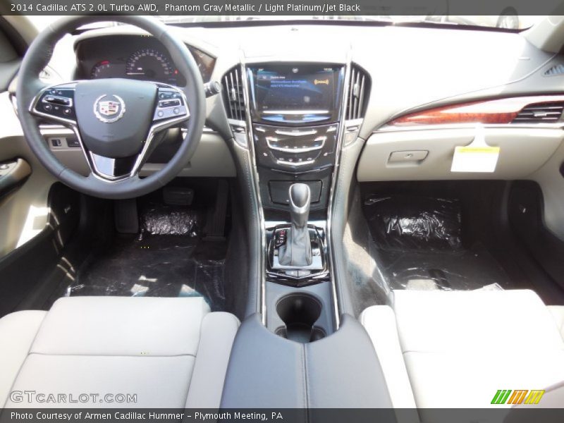 Phantom Gray Metallic / Light Platinum/Jet Black 2014 Cadillac ATS 2.0L Turbo AWD