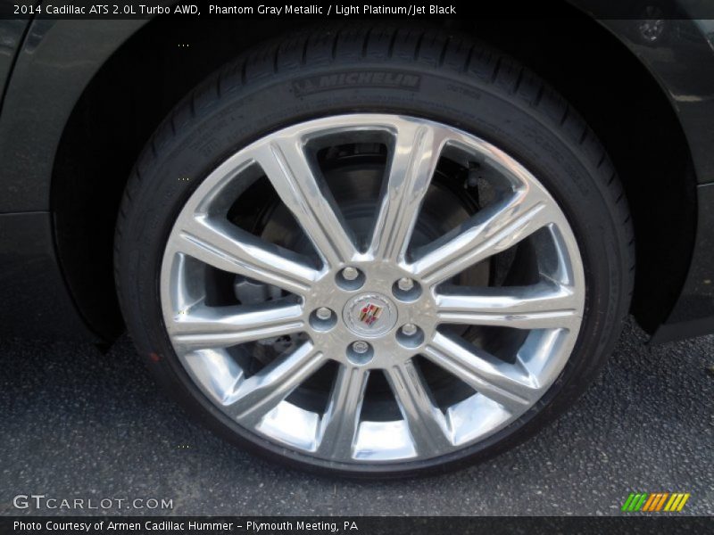 Phantom Gray Metallic / Light Platinum/Jet Black 2014 Cadillac ATS 2.0L Turbo AWD