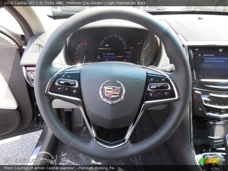 Phantom Gray Metallic / Light Platinum/Jet Black 2014 Cadillac ATS 2.0L Turbo AWD