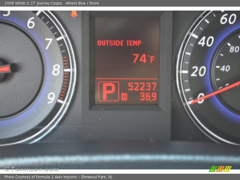 Athens Blue / Stone 2008 Infiniti G 37 Journey Coupe