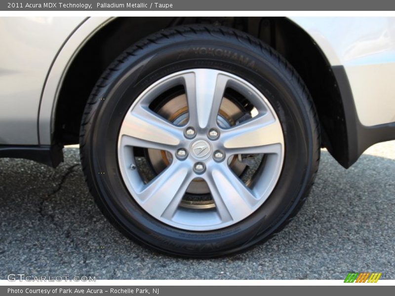 Palladium Metallic / Taupe 2011 Acura MDX Technology