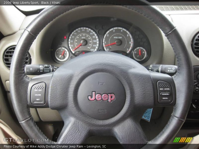 Black / Khaki 2006 Jeep Liberty Sport