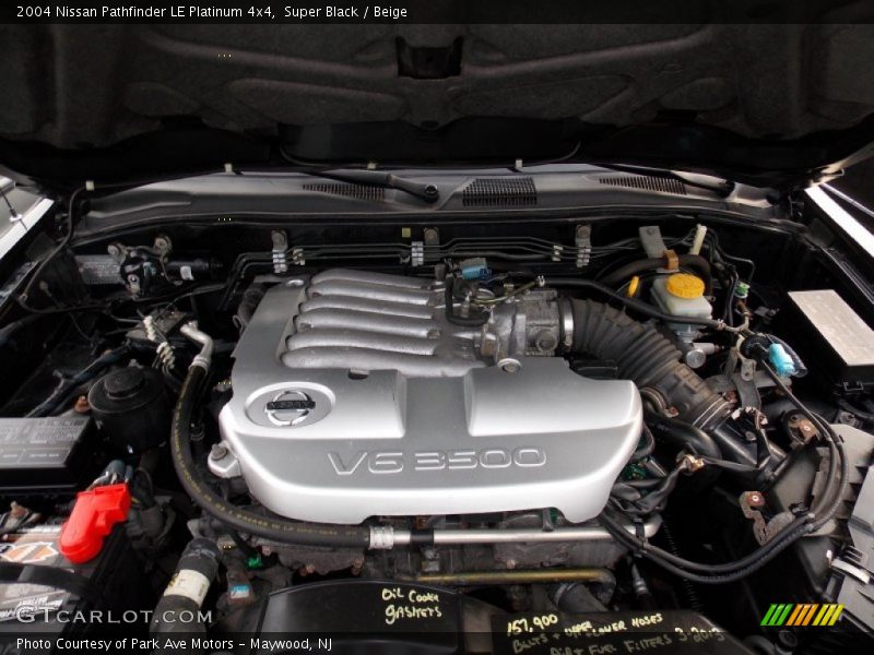 Super Black / Beige 2004 Nissan Pathfinder LE Platinum 4x4