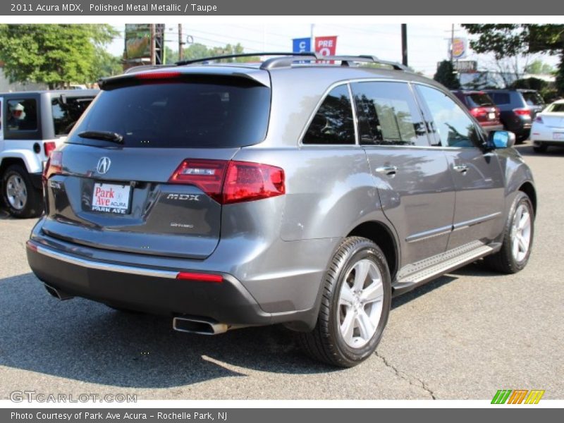 Polished Metal Metallic / Taupe 2011 Acura MDX