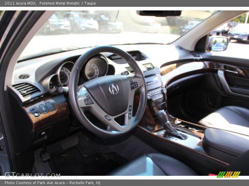 Polished Metal Metallic / Taupe 2011 Acura MDX