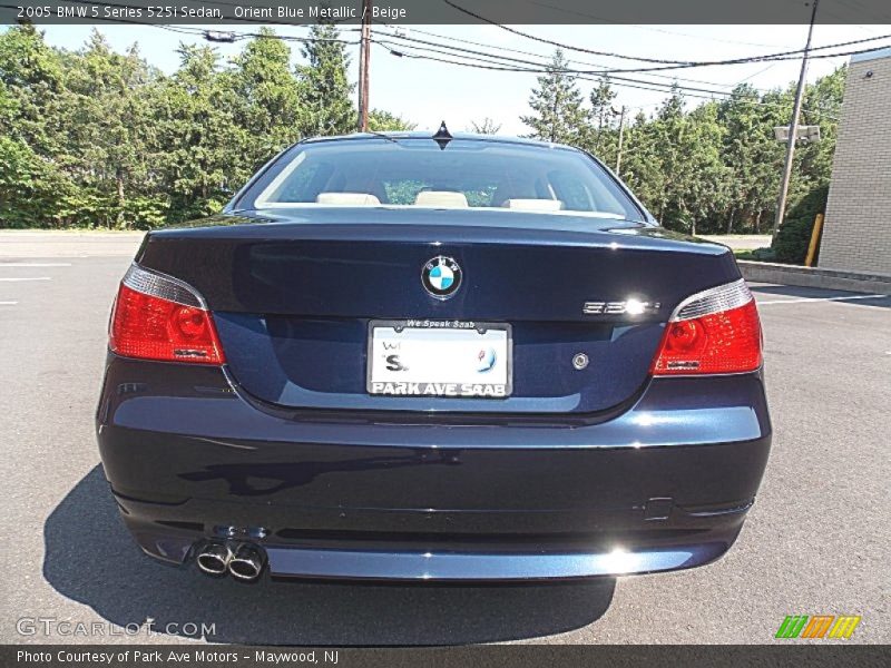 Orient Blue Metallic / Beige 2005 BMW 5 Series 525i Sedan