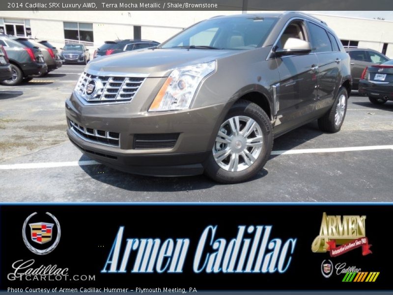 Terra Mocha Metallic / Shale/Brownstone 2014 Cadillac SRX Luxury AWD