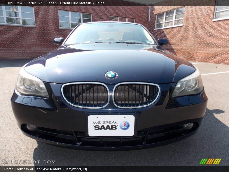 Orient Blue Metallic / Beige 2005 BMW 5 Series 525i Sedan