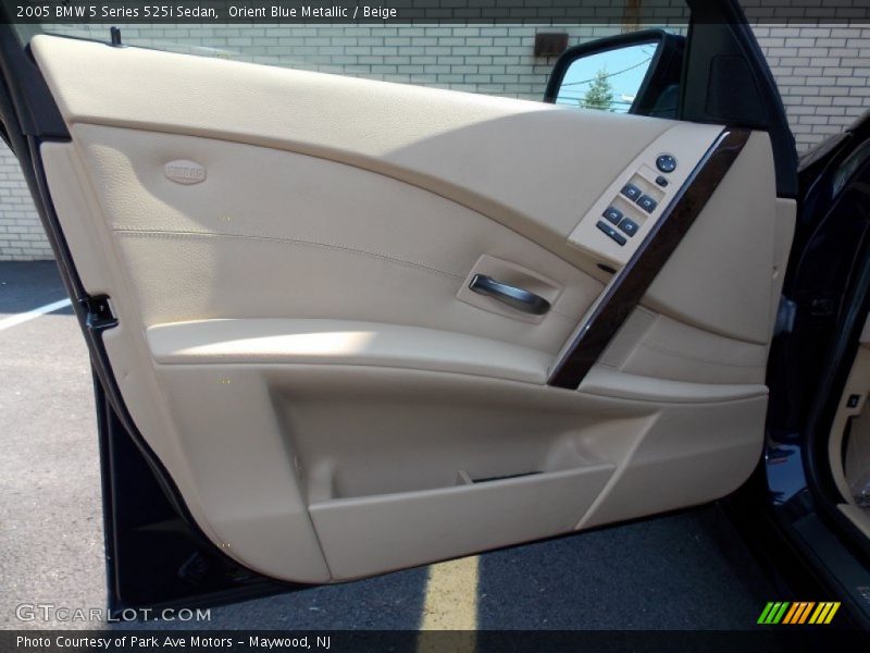 Orient Blue Metallic / Beige 2005 BMW 5 Series 525i Sedan