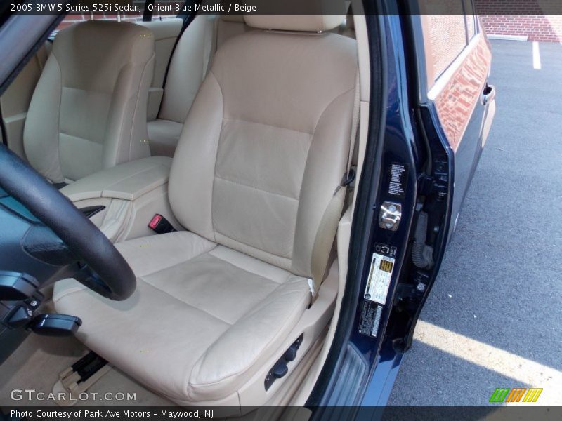 Orient Blue Metallic / Beige 2005 BMW 5 Series 525i Sedan