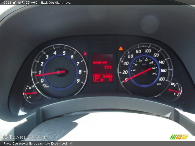 Black Obsidian / Java 2011 Infiniti FX 35 AWD