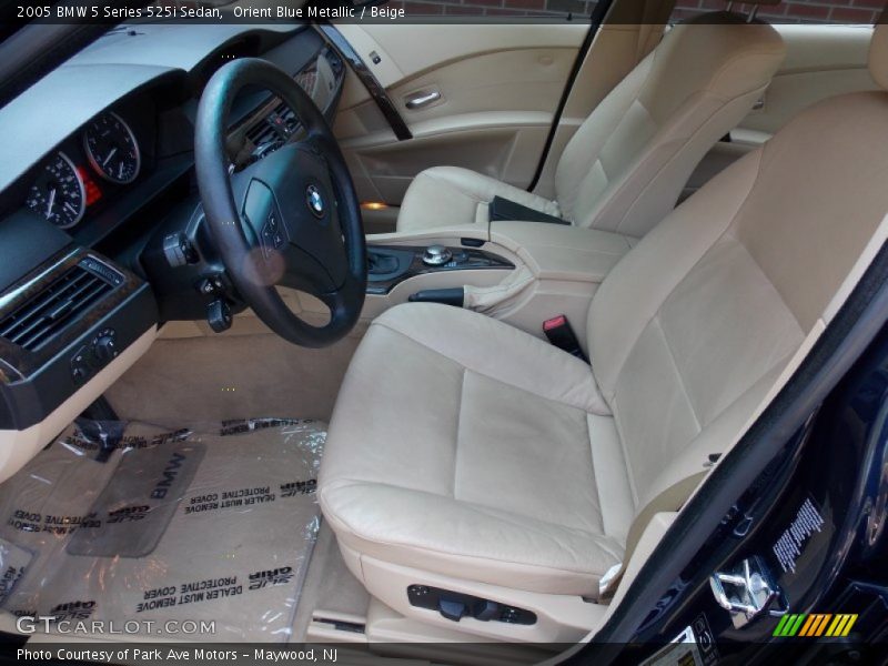 Orient Blue Metallic / Beige 2005 BMW 5 Series 525i Sedan