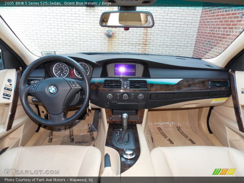 Orient Blue Metallic / Beige 2005 BMW 5 Series 525i Sedan