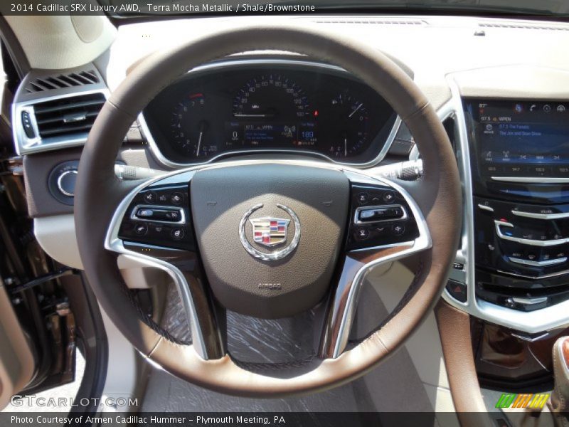 Terra Mocha Metallic / Shale/Brownstone 2014 Cadillac SRX Luxury AWD